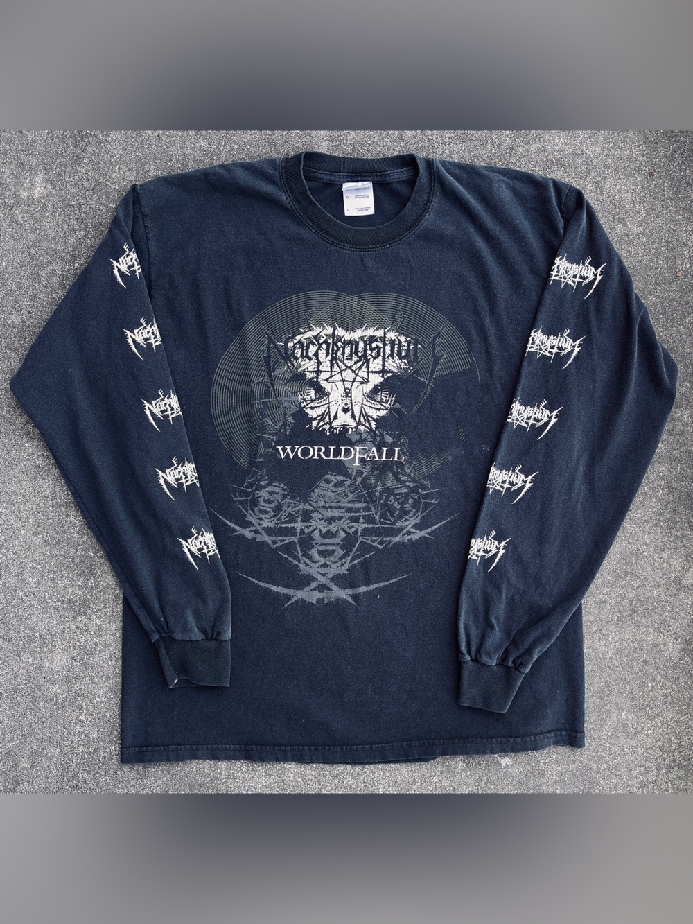 Pre-owned Nachtmystium Worldfall Long Sleeve Shirt, Size Large